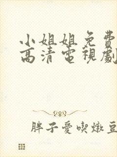 小姐姐免费完整高清电视剧在线看