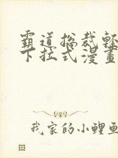 霸道总裁轻点爱下拉式漫画