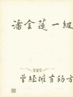 潘金莲一级性片