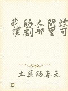 我的人间烟火电视剧哪里可以看