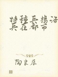 特种兵杨洛特种兵在都市