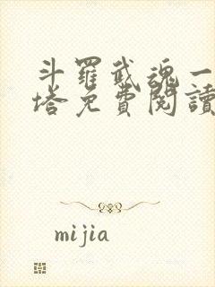 斗罗武魂一钟一塔免费阅读