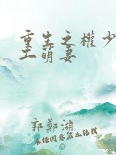 重生之权少的特工萌妻