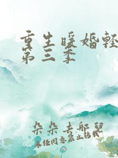 重生暖婚轻宠妻第三季