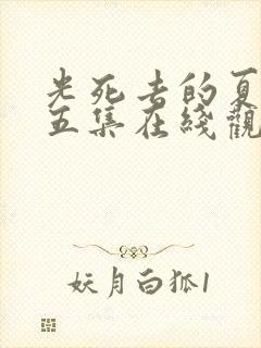 光死去的夏天第五集在线观看