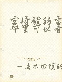 宫崎骏的电影在哪里可以看