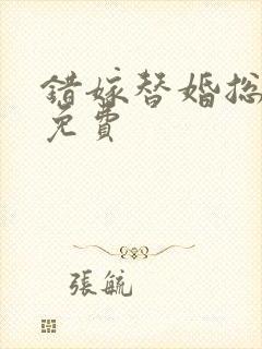 错嫁替婚总裁 免费