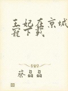 王妃在京城当团宠下载