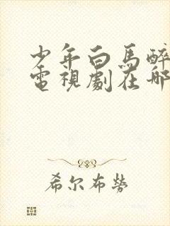 少年白马醉春风电视剧在哪看