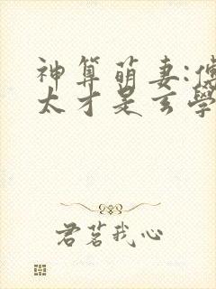 神算萌妻:傅太太才是玄学真大佬结局