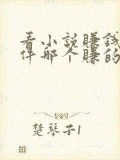 看小说赚钱的软件哪个赚的多