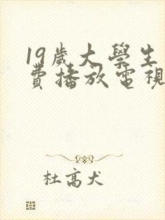 19岁大学生免费播放电视剧中文版