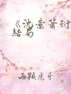 《沈意萧衍宸》结局