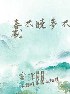春不晓梦不觉短剧