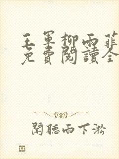 王军柳雨菲小说免费阅读全文