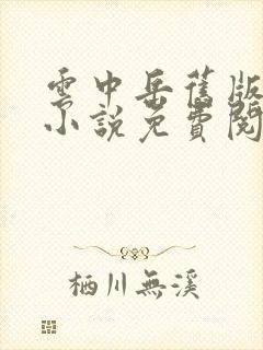 云中岳旧版武侠小说免费阅读