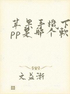 苹果手机下载app是哪个软件