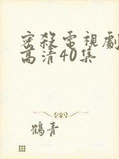 密杀电视剧全集高清40集