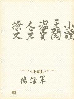 撩人温柔小说全文免费阅读无弹窗