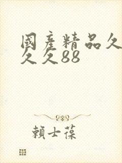 国产精品久久久久久88