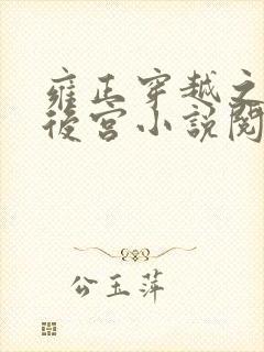 雍正穿越之极品后宫小说阅读