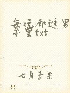 每晚都进男神的梦里txt