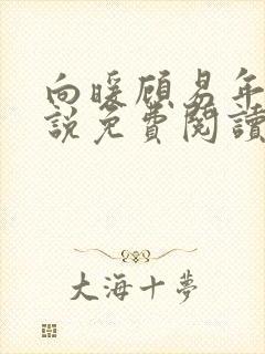 向暖顾易年的小说免费阅读