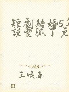 短剧结婚5年你说爱腻了免费观看