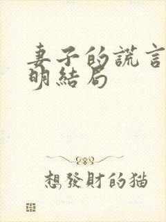 妻子的谎言江一明结局