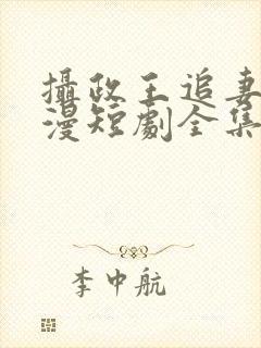 摄政王追妻路漫漫短剧全集免费观看