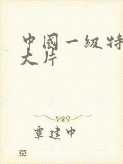 中国一级特黄3大片