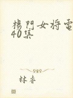 杨门女将电视剧40集