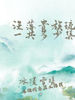 没落贵族琉璃川一共多少集