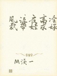 风流夜高冷女总裁带娃求嫁电视剧