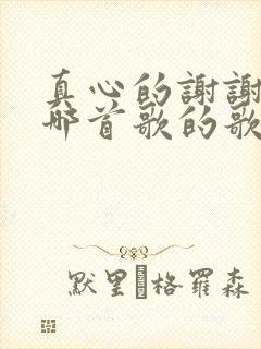 真心的谢谢你是哪首歌的歌词