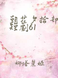 朝花夕拾却已迟短剧61