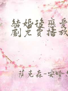 结婚后恋爱电视剧免费播放在线观看