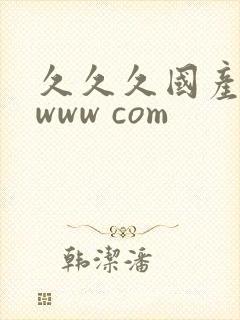 久久久国产精品www com