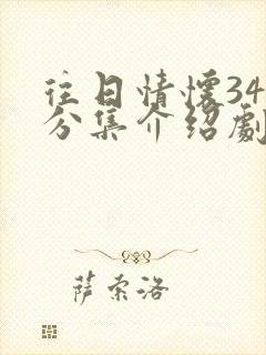 往日情怀34集分集介绍剧情