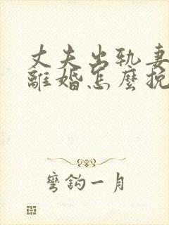 丈夫出轨妻子要离婚怎么挽回