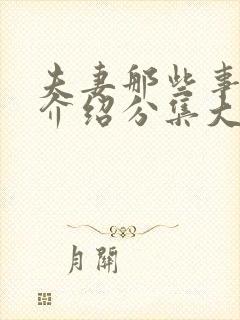 夫妻那些事剧情介绍分集大结局