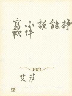 写小说能挣钱的软件