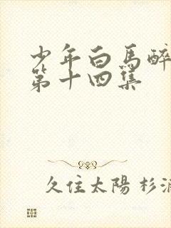 少年白马醉春风第十四集