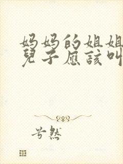 妈妈的姐姐家的儿子应该叫什么