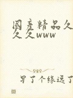 国产精品久久久久久www