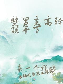 双男主高干文小说年下