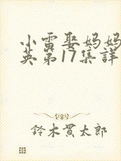 小雷娶妈妈胡秀英第17集详细内容