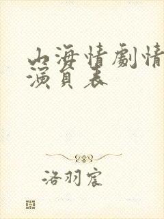 山海情剧情介绍演员表