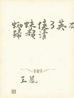 蜘蛛侠3英雄无归超清