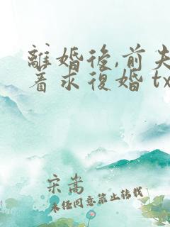 离婚后,前夫哭着求复婚 txt